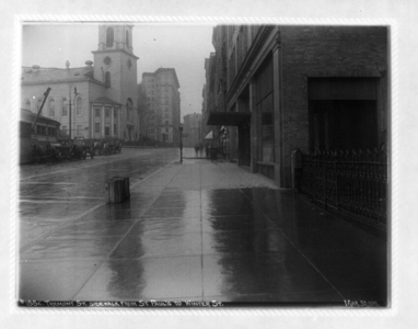Tremont St. sidewalk from St. Paul's to Winter Street, Boston, Mass., March 30, 1911