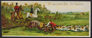 Trade card for St. Jacobs Oil for Sprains, The Charles A. Vogeler Company, Baltimore, Maryland, undated