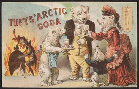 Trade card for Tuft's Arctic Soda, location unknown, undated