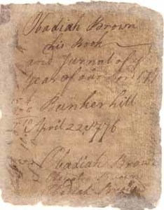 Obadiah Brown diary, 1776-1777