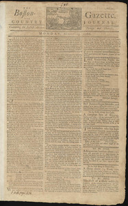 The Boston-Gazette, and Country Journal, 25 August 1766
