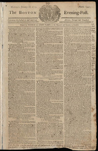 The Boston Evening-Post, 18 January 1773
