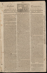 The Boston-Gazette, and Country Journal, 14 February 1774