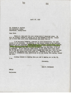 Letter from Mark H. McCormack to Richard B. Sayford