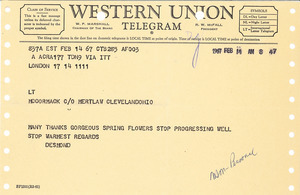 Telegram from Desmond Smee to Mark H. McCormack