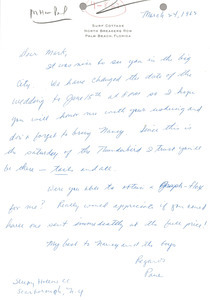 Letter from Paul Kelly to Mark H. McCormack