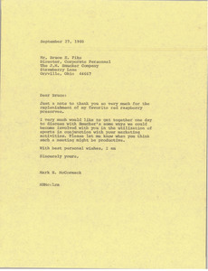 Letter from Mark H. McCormack to Bruce E. Fike