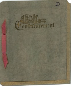 Invitation for the 1924 commencement at New Salem Academy