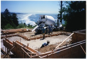 Trinidad house foundation and frame build, with cement pour