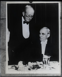 Arthur Brisbane and Henry Ford (seated)