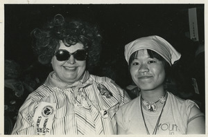 California delegates Alice Bibeau and Colleen Wong
