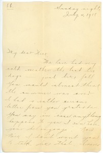 Letter from Letitia Crane to Frank F. Newth