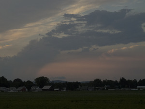 Clouds in a dramatic sky, Hatfield, Mass.