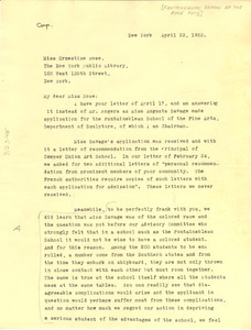 Letter from Ernest Peixotto to Ernestine Rose