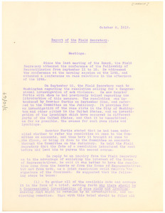 Report of the field secretary - Digital Commonwealth