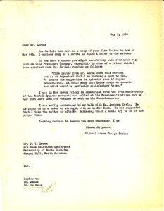 Letter from Phelps-Stokes Fund to Charles T. Loram