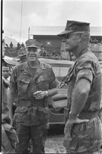 General Simpson with General Melvin Dwyer, Commander of Task Force Yankee.