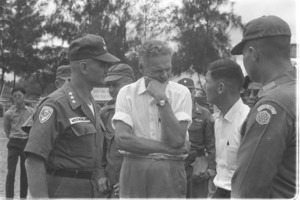 Westmoreland, Lodge, and USOM rep. Joe Vaccaro; Saigon.