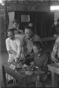 Polling officials; Luong Hoa village.