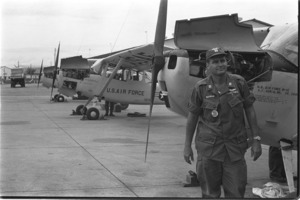 Captain Robert A. Norman with Cessna aircraft.
