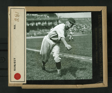 Leslie Mann Baseball Lantern Slide, No. 281