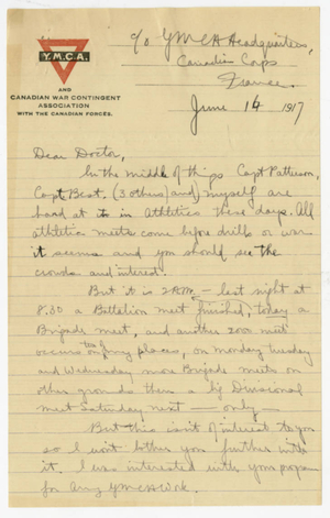 Letter from Frank B. Wilson to Laurence L. Doggett (June 14, 1917)