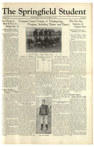 The Springfield Student (vol. 17, no. 08) November 24, 1926