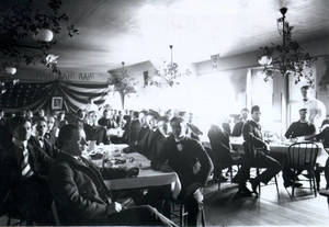 Dinner at Dormitory Dining Room, c. 1900