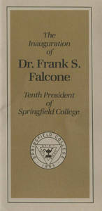 Dr. Frank S. Falcone Inauguration Brochure (November 1985)