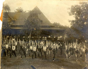 Gymnastics Competition, calisthentics, c. 1915