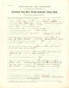 Application for Admissions of James W. Stafford