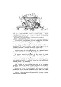 The International Association Training School Notes (vol. 3 no. 1), January, 1894