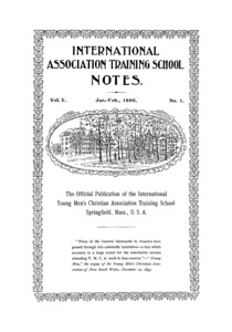 The International Association Training School Notes (vol. 5 no. 1), January and February, 1896