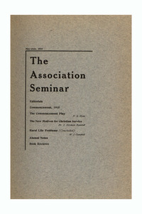 The Association Seminar (vol. 23 no. 8), May-June 1915