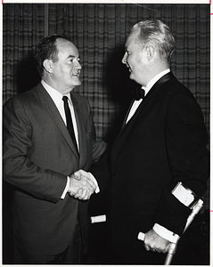 Mayor John F. Collins with Vice President Hubert Humphrey