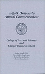 2006 Suffolk University commencement program, College of Arts & Sciences and Sawyer Business School