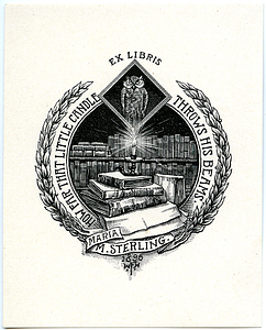 Ex libris Maria M. Sterling