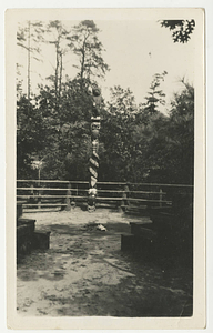 Totem Pole in the council ring on East Campus