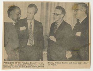 Campus Unrest Discussed by SC Forum Panelists (February 1970)