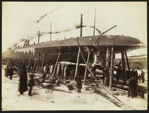 Katahdin, ready for launching in snow