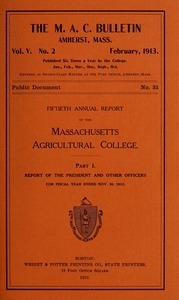 Fiftieth annual report of the Massachusetts Agricultural College. M.A.C. Bulletin vol. 5, no. 2