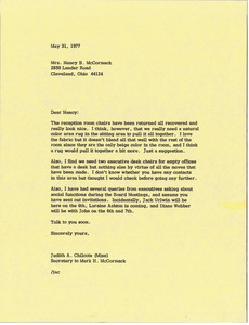 Letter from Judy A. Chilcote to Nancy Breckenridge McCormack