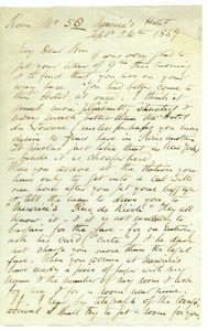 Letter from Joseph Lyman to Benjamin Smith Lyman