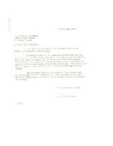 Letter from W. E. B. Du Bois to Oscar A. Ruuttila