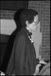 Johnnetta Cole at the reception: 10th anniversary celebrations for Women's Studies at UMass Amherst