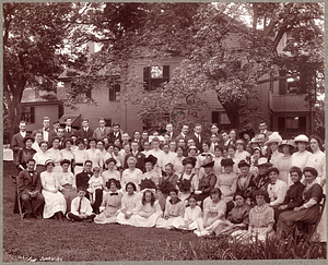 Group photograph taken at "The Oaks" Lower Newton Falls