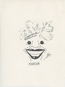 A Cartoon Drawing of Marsha P. Johnson
