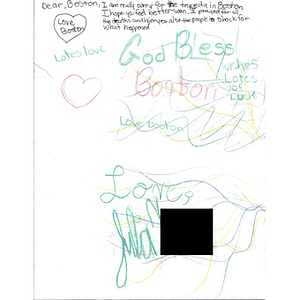 Letter from Lakeside Middle School in Norwalk, California