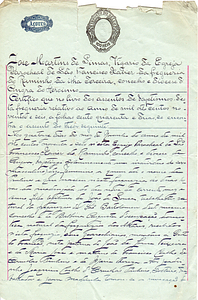 Paulina Sousa Baptismal Record