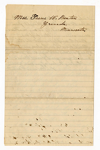 Letter from Bartolomeo Vanzetti to Irene W. Benton, October 13, 1926